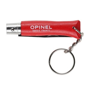 Nóż składany Opinel Colorama 04 brelok inox grab czerwony