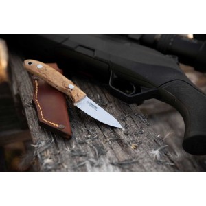 Nóż Casström Safari Mini Hunter Stab. Curly Birch