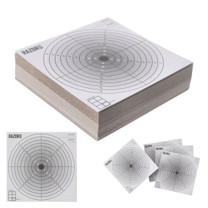 Komplet 100 x tarcza strzelecka RGun 14x14 czarny środek