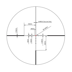 Luneta Redwin Scarlet 1-8x24 FT czarna