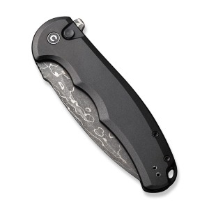 Nóż CIVIVI Button Lock Praxis Alu Black Damast