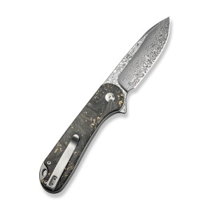 Nóż CIVIVI Button Lock Elementum II Damast CF