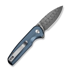 Nóż CIVIVI Mini Shakan Damascus Blue Aluminum