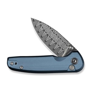 Nóż CIVIVI Mini Shakan Damascus Blue Aluminum