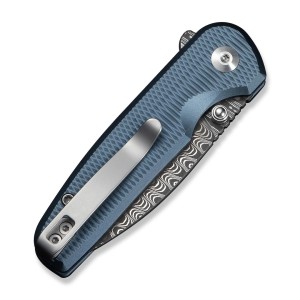 Nóż CIVIVI Mini Shakan Damascus Blue Aluminum