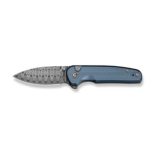Nóż CIVIVI Mini Shakan Damascus Blue Aluminum