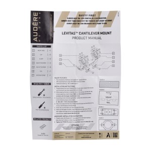 Montaż Audere Levitas jednoczęściowy 30/40 1,5" czarny