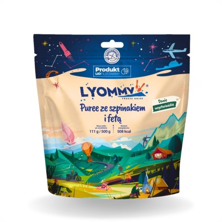 LYOMMY Puree ze szpinakiem i fetą 500g