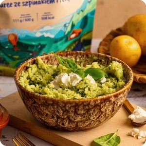 LYOMMY Puree ze szpinakiem i fetą 500g