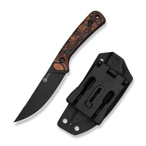 Nóż Civivi Carveth Fixed AEB-L Orange & Black G10