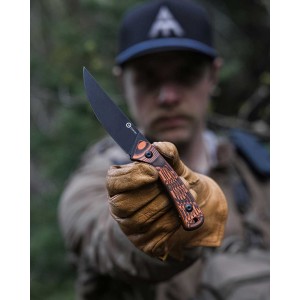 Nóż Civivi Carveth Fixed AEB-L Orange & Black G10