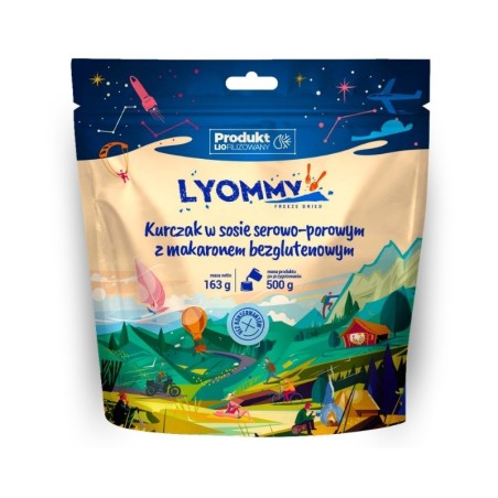 LYOMMY Kurczak w sosie serowo-porowym 500g