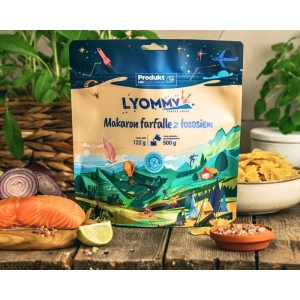 LYOMMY Makaron farfalle z łososiem 500g
