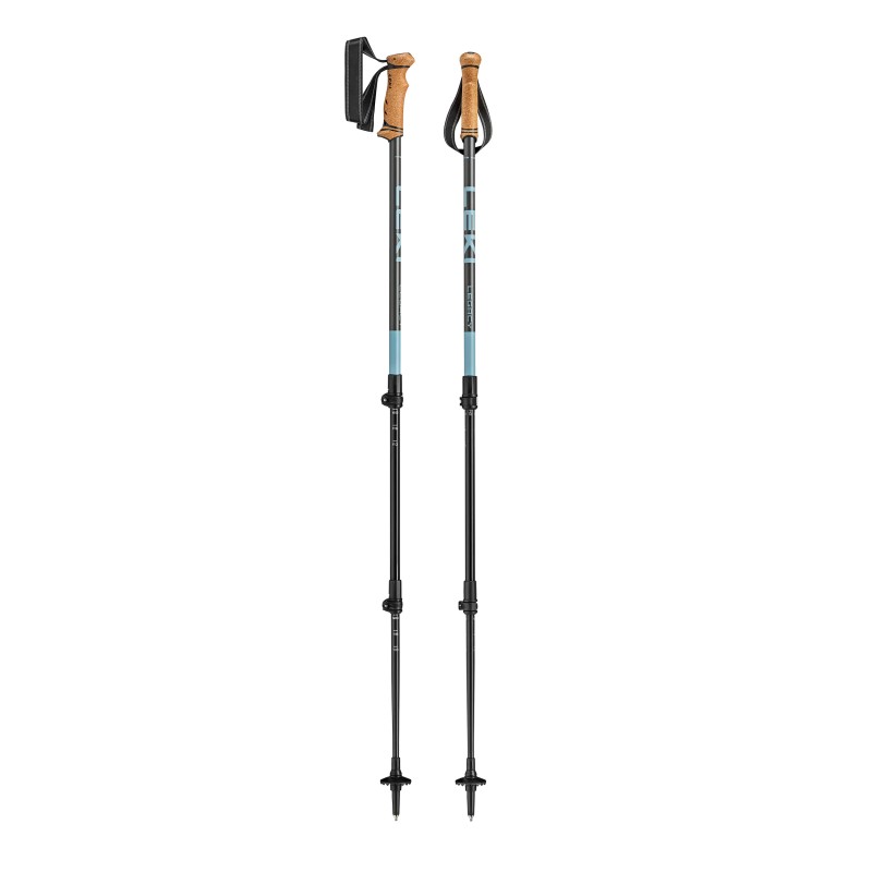 Kije trekkingowe LEKI Legacy 100-145 cm - white-anthracite