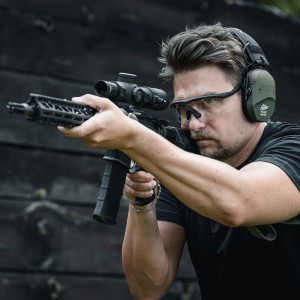 Ochronniki słuchu aktywne RealHunter Active ProSHOT QuadTAC oliwkowe