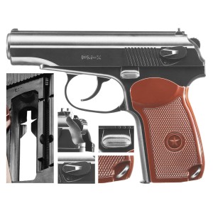 Pistolet wiatrówka Borner PM-X 4,5 mm BB CO2