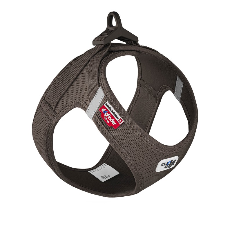 Szelki dla psa Curli Clasp Air-Mesh brązowe