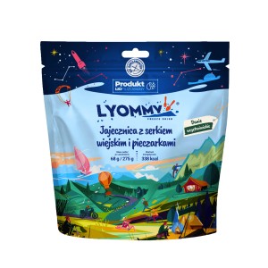 Jajecznica Lyommy z serkiem wiejskim i pieczarkami 275 g