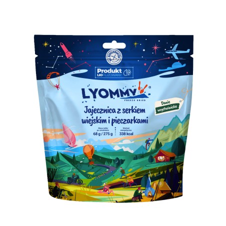 Jajecznica Lyommy z serkiem wiejskim i pieczarkami 275 g