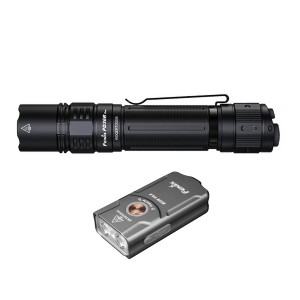 Zestaw latarek LED Fenix PD36R Pro i E03R V2.0 szara