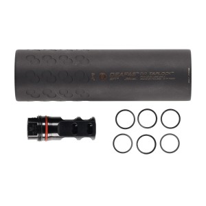 Tłumik z hamulcem do broni BK Precise DEAF45 .30" QD Taplock 3GUN MB 5/8x24 czarny