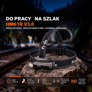 Latarka czołowa Fenix HM61R V3.0 z akumulatorem ARB-L18-3400 mAh