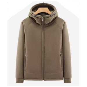 Kurtka myśliwska HUNTER gruby polar, brązowa do outdoorowych aktywności active fleece 390 g