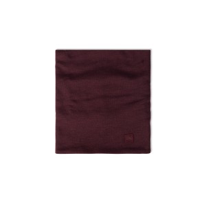 Komin Buff Heavyweight Merino Wool - solid garnet