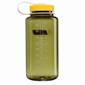 Butelka turystyczna Nalgene Wide Mouth 1 l - oil green/freesia