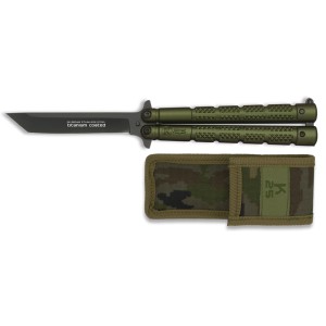 Nóż motylek K25 36249 Balisong Green
