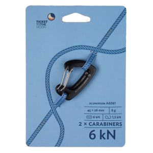 Karabinek TTTM 6kN - zestaw 2szt.