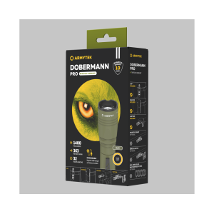 Latarka Armytek Dobermann PRO Olive 1400 lm