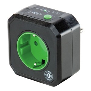 Programowane gniazdo Ansmann AES1, czarne, 230V