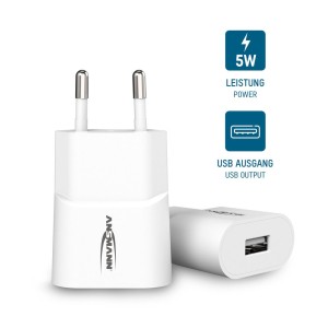 Ładowarka Ansmann HC105 biała USB 5W, 1A