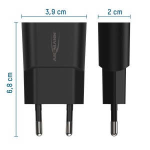 Ładowarka Ansmann HC105 czarna USB 5W, 1A