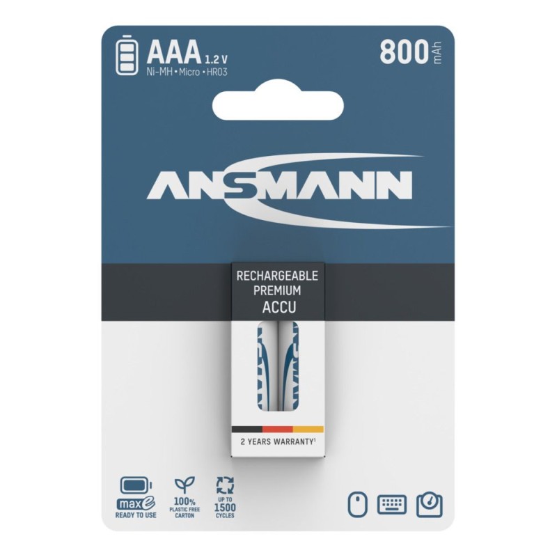 Akumulator Ansmann NiMH AAA/HR03 800mAh maxE 2 szt