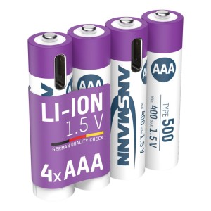 Akumulatory Ansmann Li-Ion AAA typ 500, 4 szt