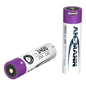 Akumulator Ansmann Li-Ion 18650 typ 3400 z USB-C