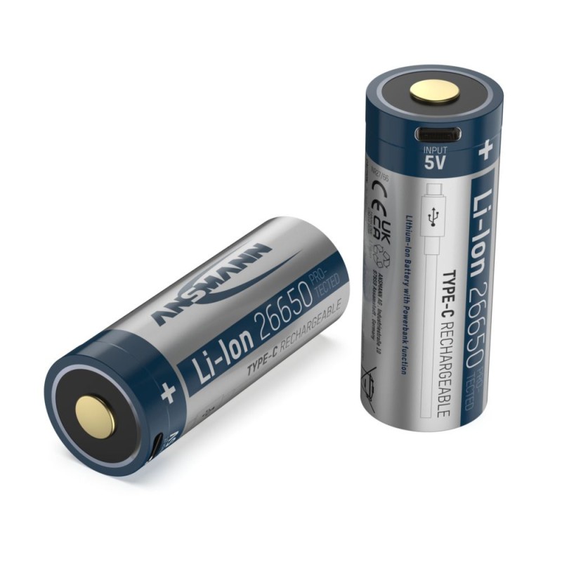 Akumulator Ansmann Li-Ion 26650 typ 5100 z USB-C