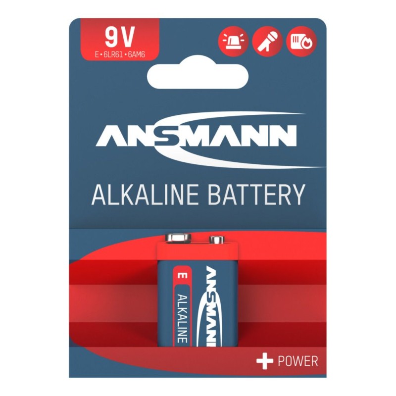 Bateria alkaliczna Ansmann E / 6LR61 9V