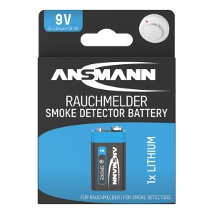 Bateria litowa Ansmann E / PP3 9V do czujnika dymu