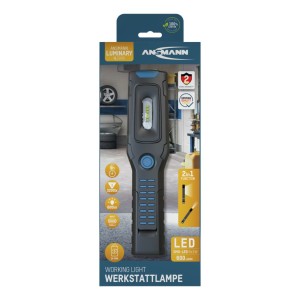 Lampa warsztatowa LED Ansmann IL300R, 600 lm, aku