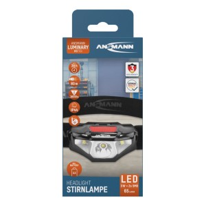 Latarka czołowa LED Ansmann HD70B, 65 lm, 1xAA