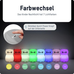 Lampka nocna Ansmann Sowa Finn aku USB-C