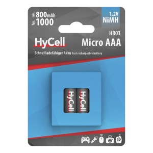Akumulatory HyCell NiMH AAA / HR03 typ 1000, 4 szt
