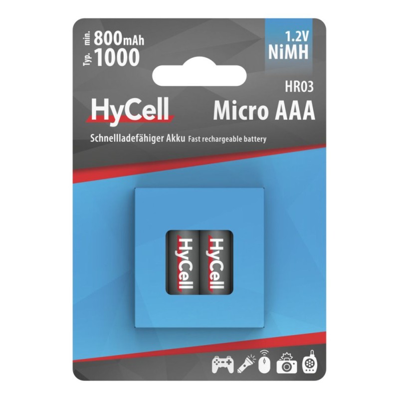 Akumulatory HyCell NiMH AAA / HR03 typ 1000, 4 szt