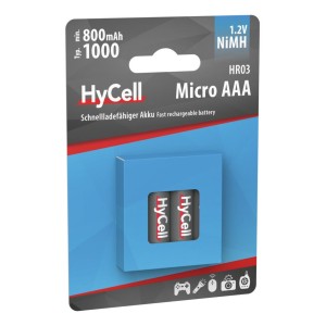 Akumulatory HyCell NiMH AAA / HR03 typ 1000, 4 szt