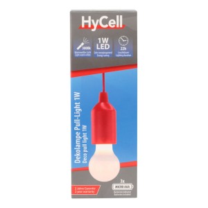 Żarówka LED HyCell PL1W, 25 lm, 3xAAA, czerwona