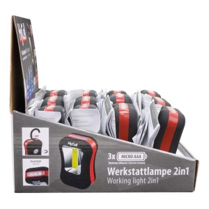 Lampa warsztatowa HyCell 2w1, 180 lm, 3xAAA