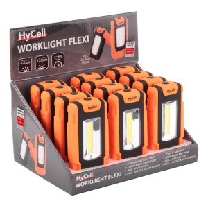 Lampa warsztatowa HyCell COB LED Flexi, 3xAAA